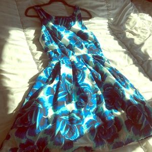 Anthropologie, Porridge blue flowered dress